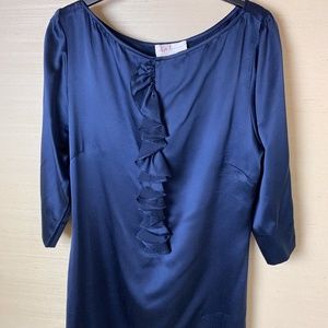 Anjali Kumar Blue Satin Dress
